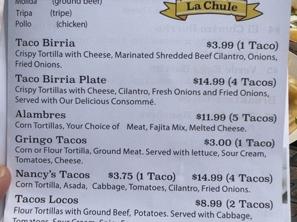 Tacos La Chule Mexican Restaurant & Bar